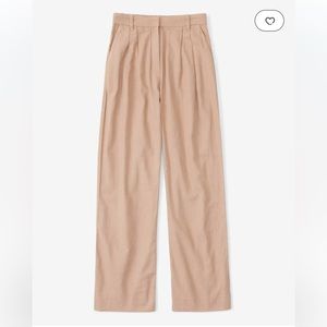 Abercrombie & Fitch Linen-Blend Tailored Wide Leg Pants .Size small